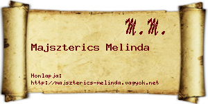 Majszterics Melinda névjegykártya